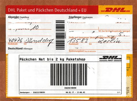 DHL Paket International .